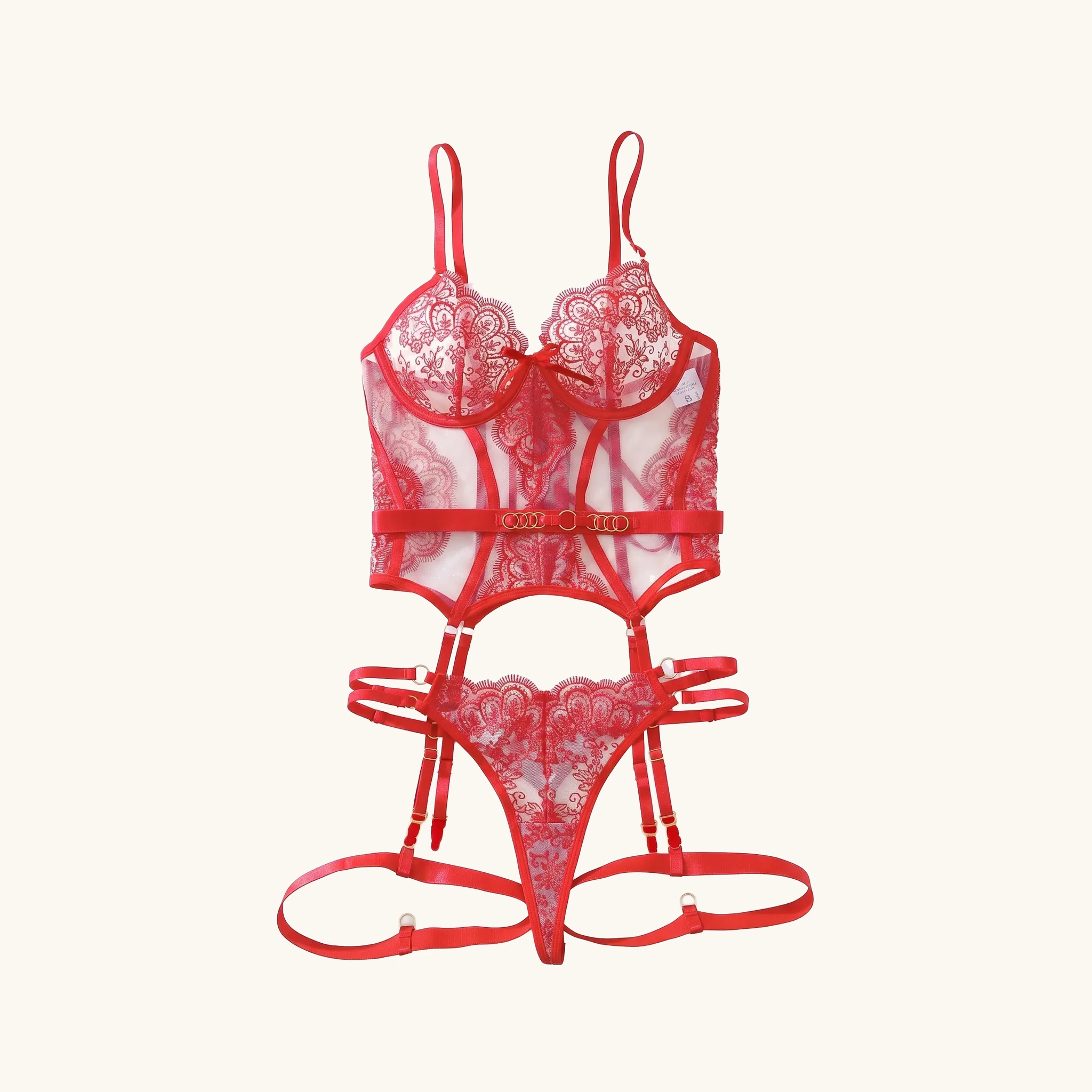 Lace Bustier Set